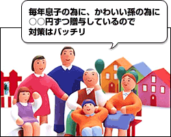 「毎年息子の将来のために、かわいい孫に○○円ずつ贈与しているので対策はバッチリ」という方